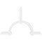 Ekena Millwork Ericson Architectural Grade PVC Gable Bracket, 108"W x 72"H x 4"D x 6"F, 16/12 Pitch GBP108X72X0406ERI00 - alternate 3